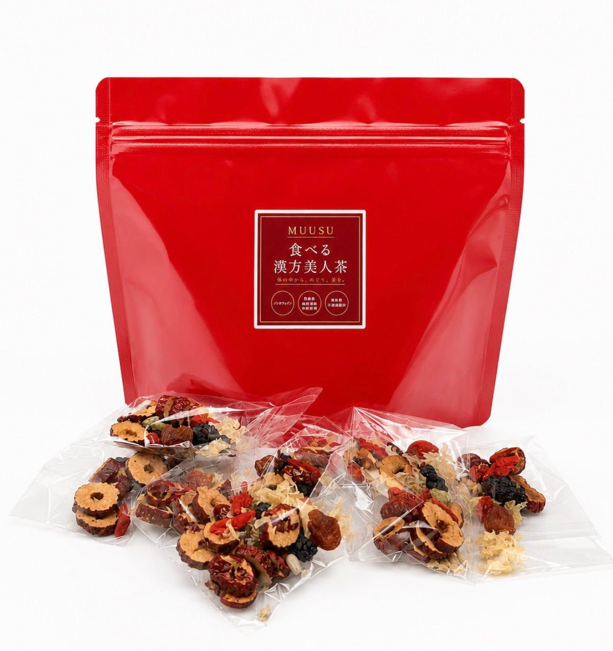 食べる漢方美人茶(8包入り) - よもぎ蒸し専門店 MUUSU SHOP