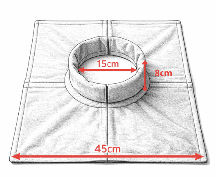 よもぎ蒸し専用 椅子カバー（座布団型）｜選べる2色｜MUUSU - Yokihi
