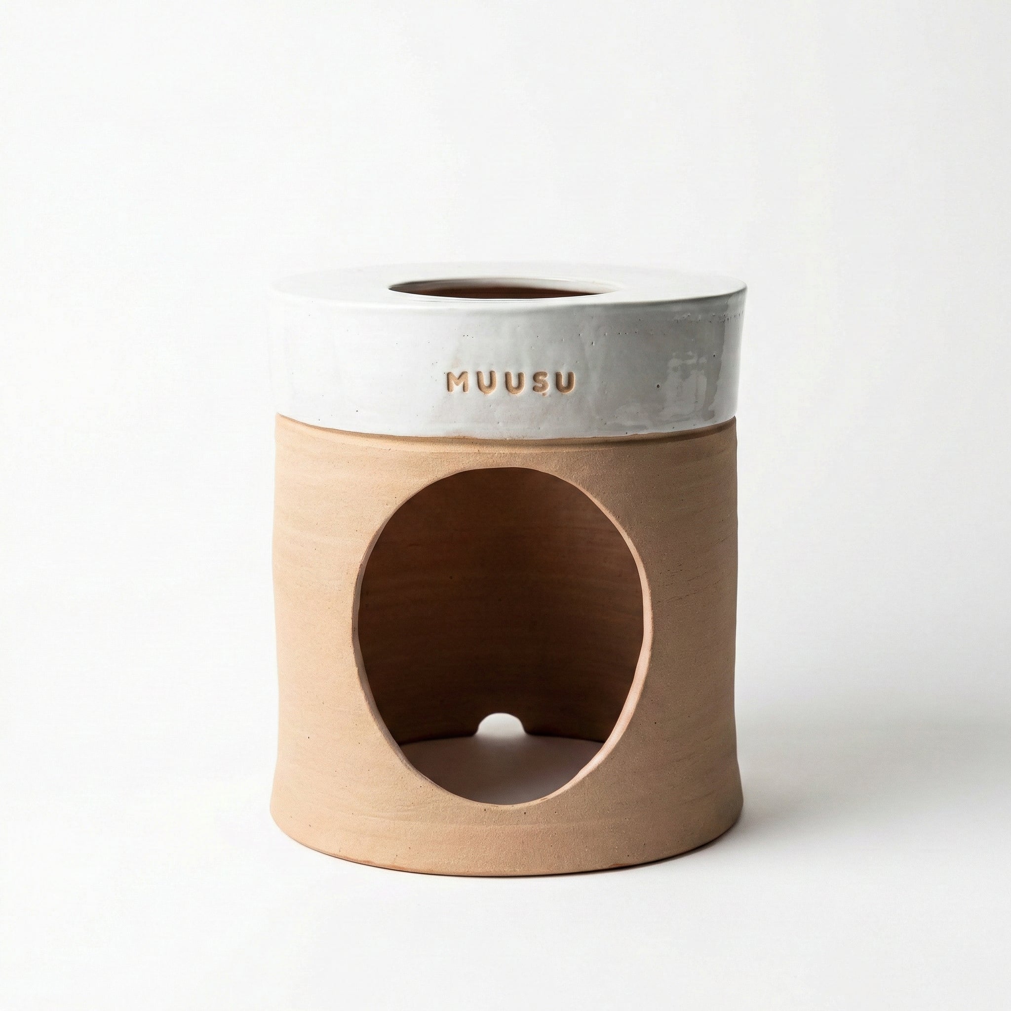 MUUSU オリジナル 黄土よもぎ椅子 ― 丹波焼 ― [受注生産] - よもぎ蒸し専門店　MUUSU SHOP